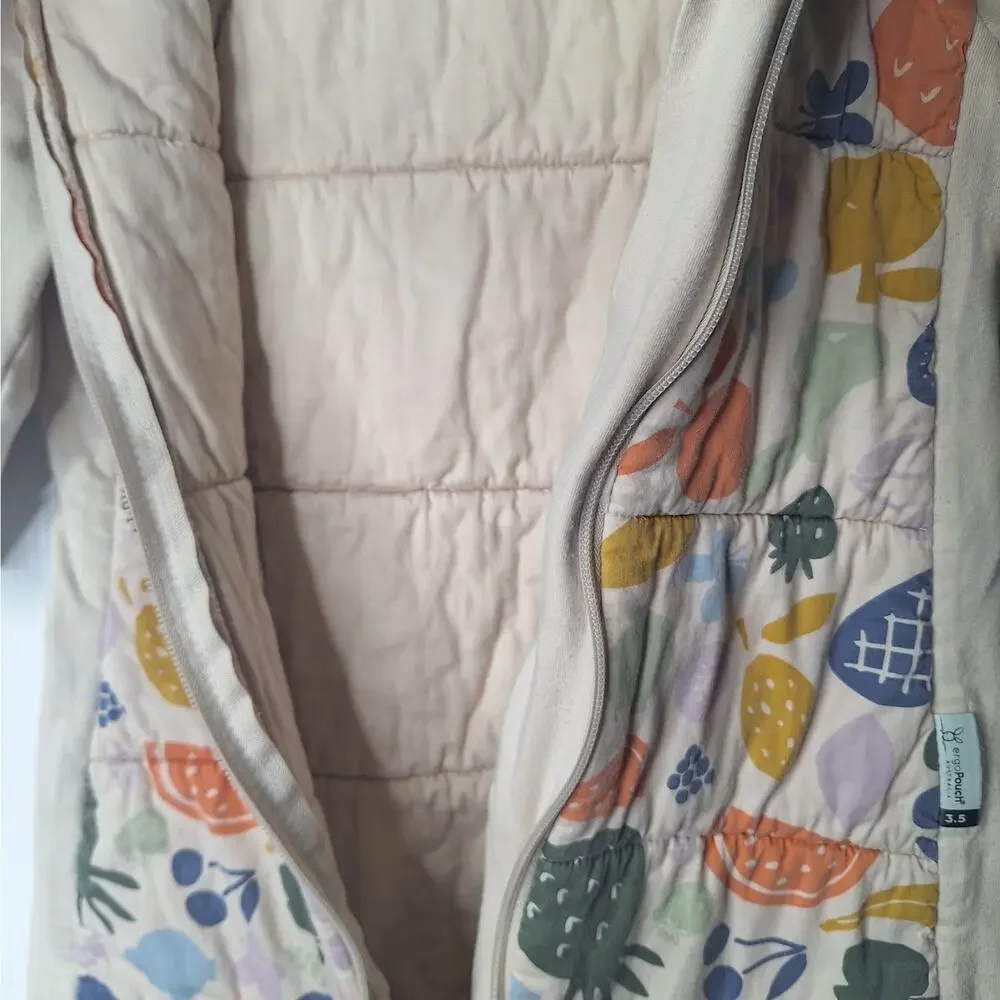 ErgoPouch Australia Sleep Suit Sack 2-4 years Toddler TOG 3.5 Fruit Salad Print
